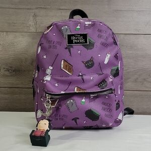 Disney Hocus Pocus Purple Black Mini Backpack